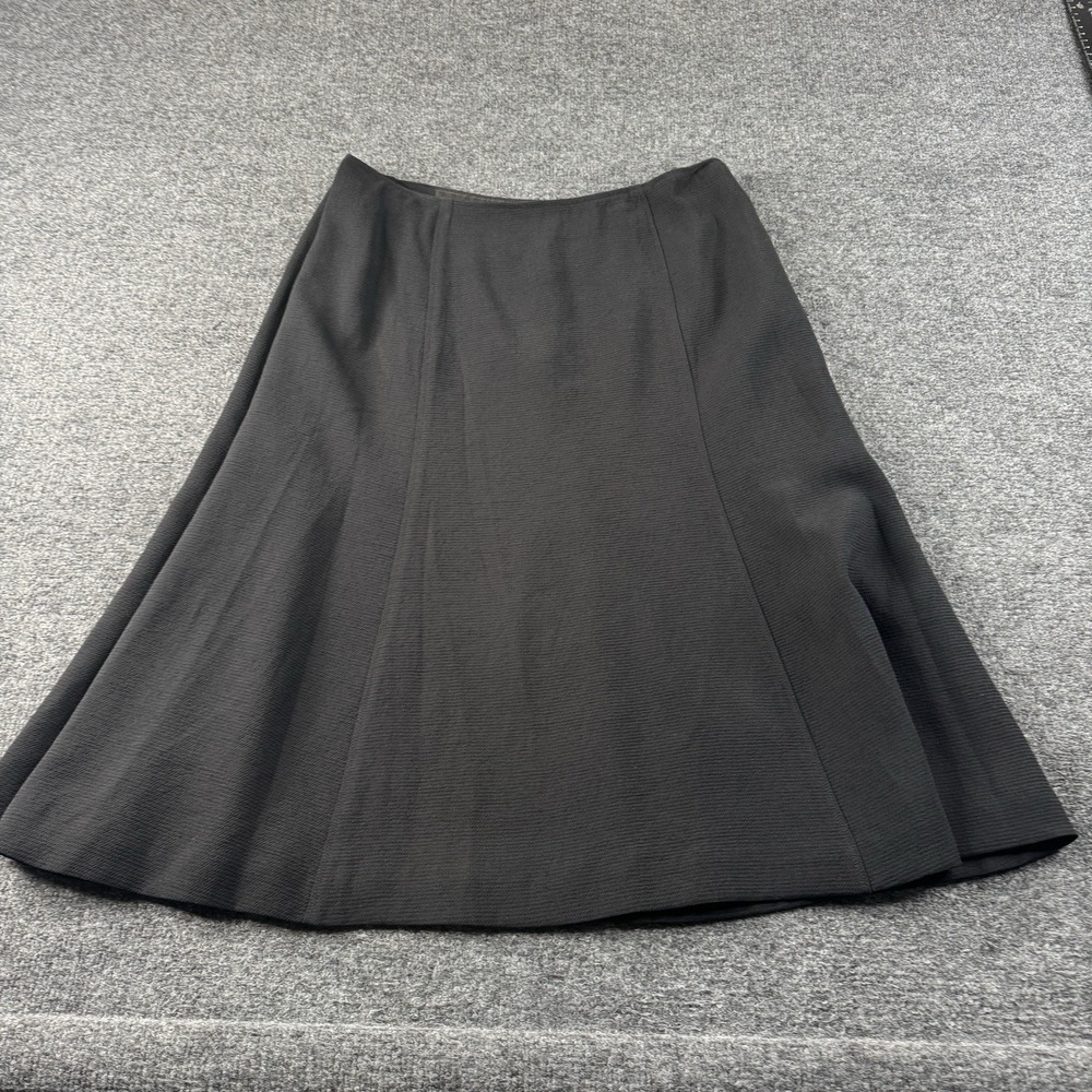 Jones‎ New York Classic Black A-line Skirt Textured Polyester Size 14